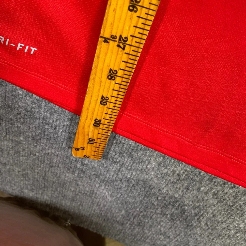 Nike Dri-FIT Red Soccer Polo Shirt Mens Hungton Falls Soccer 476281 ‎ Large